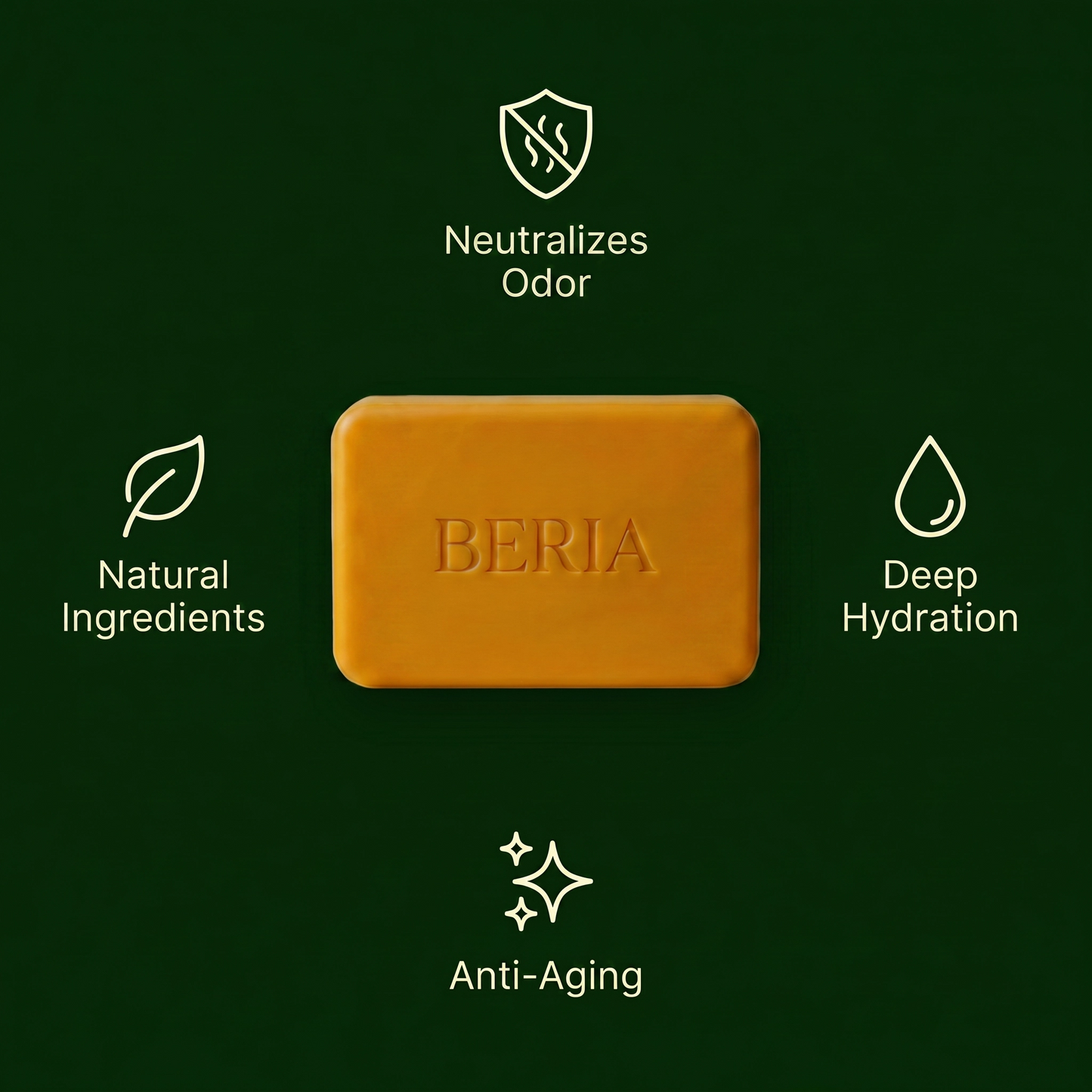 Beria Persimmon Soap - Remove Anti-Aging Odor
