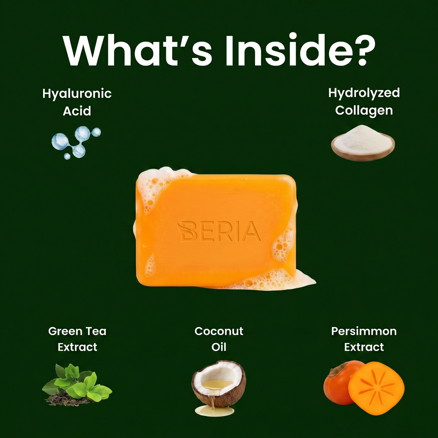 Beria Persimmon Soap - Remove Anti-Aging Odor